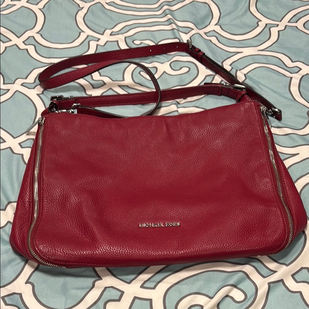 Michael Kors Red Leather Women's Bag
